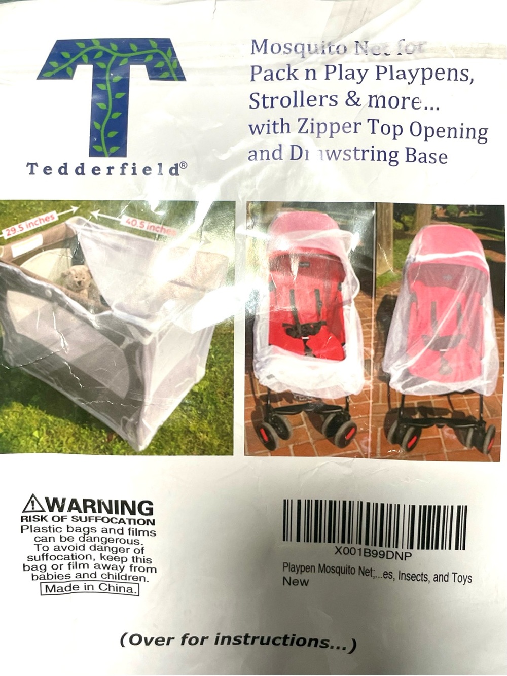 White Mosquito Net for Playpens & Strollers